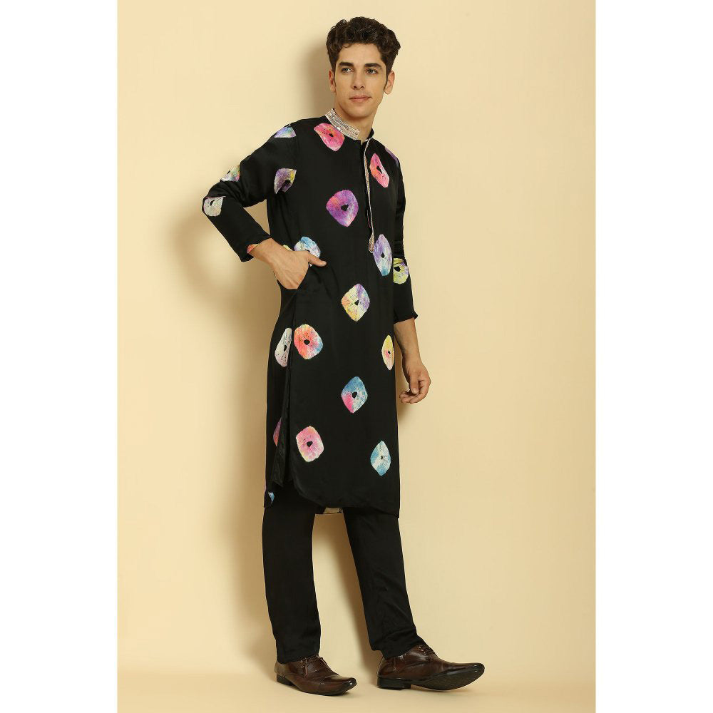 Masumi Mewawalla Black Kurta with Pant (Set of 2)