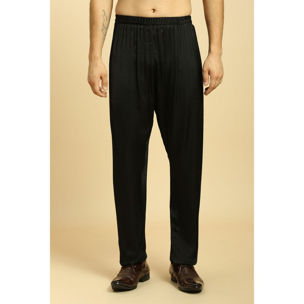 Masumi Mewawalla Black Kurta with Pant (Set of 2)