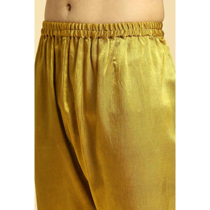 Masumi Mewawalla Mustard Kurta with Pant and Ombre Dupatta (Set of 3)