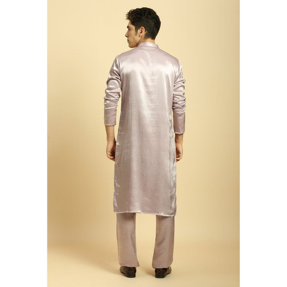 Masumi Mewawalla Lavender Embroidered Kurta with Pant (Set of 2)