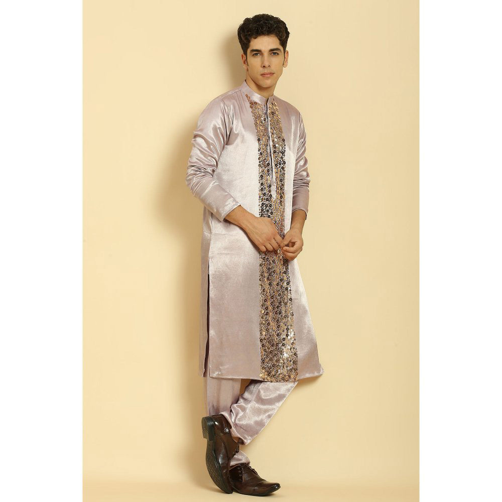 Masumi Mewawalla Lavender Embroidered Kurta with Pant (Set of 2)