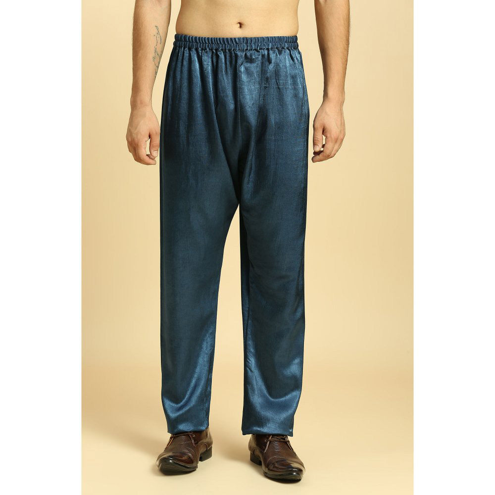 Masumi Mewawalla Blue Ajrakh Printed Kurta with Pant (Set of 2)