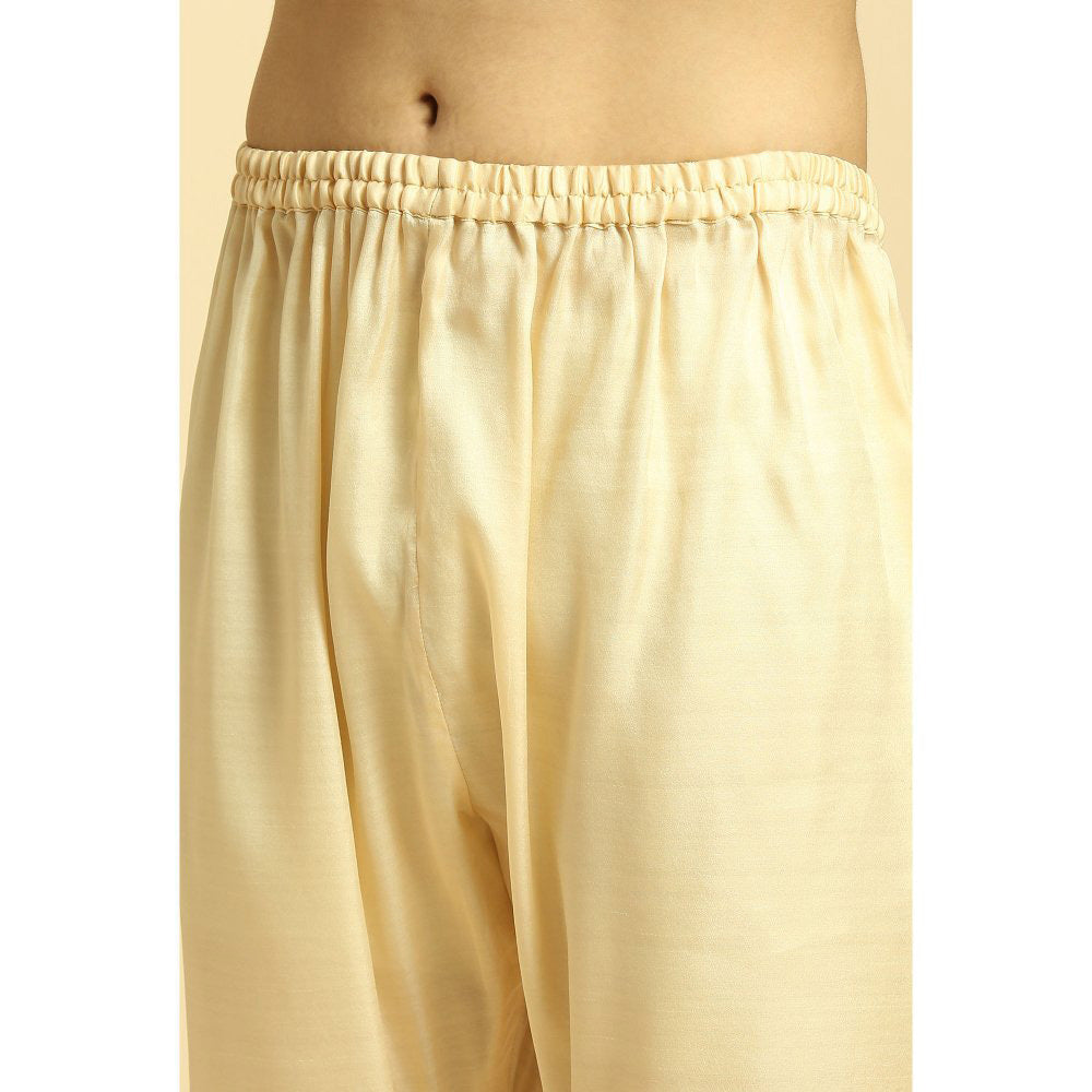 Masumi Mewawalla Green Tissue Kurta with Pant with Dupatta (Set of 3)