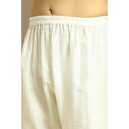 Masumi Mewawalla Yellow Embroidered Kurta with Pant (Set of 2)