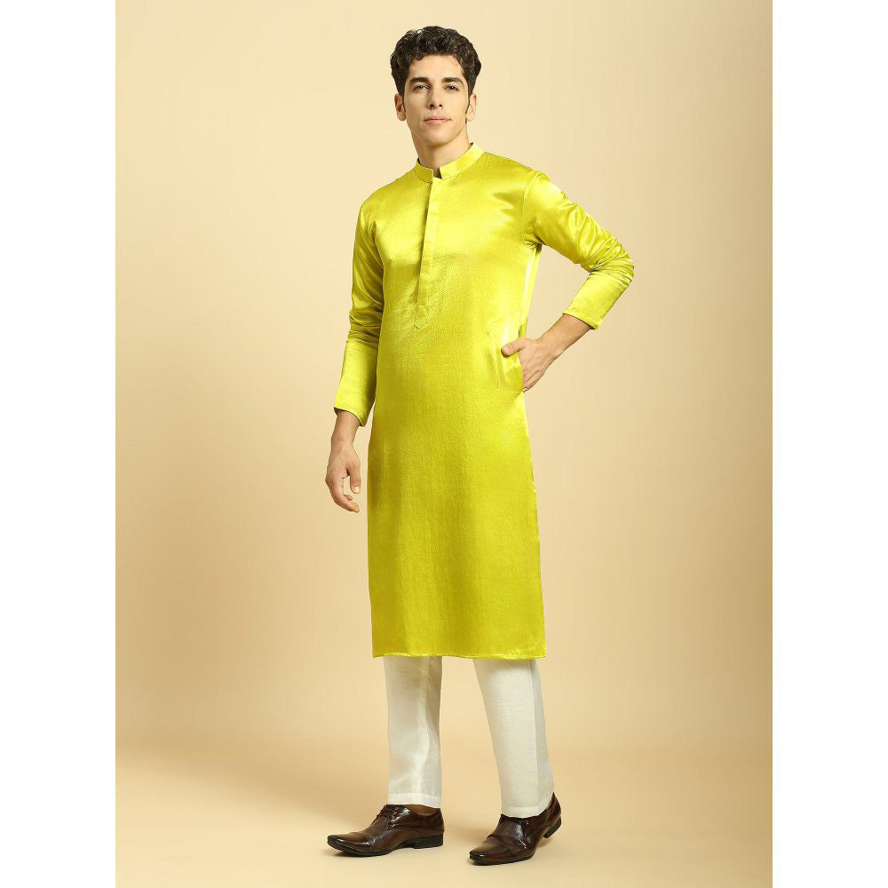Masumi Mewawalla Featuring Yellow Kurta with Pant and Dupatta (Set of 3)