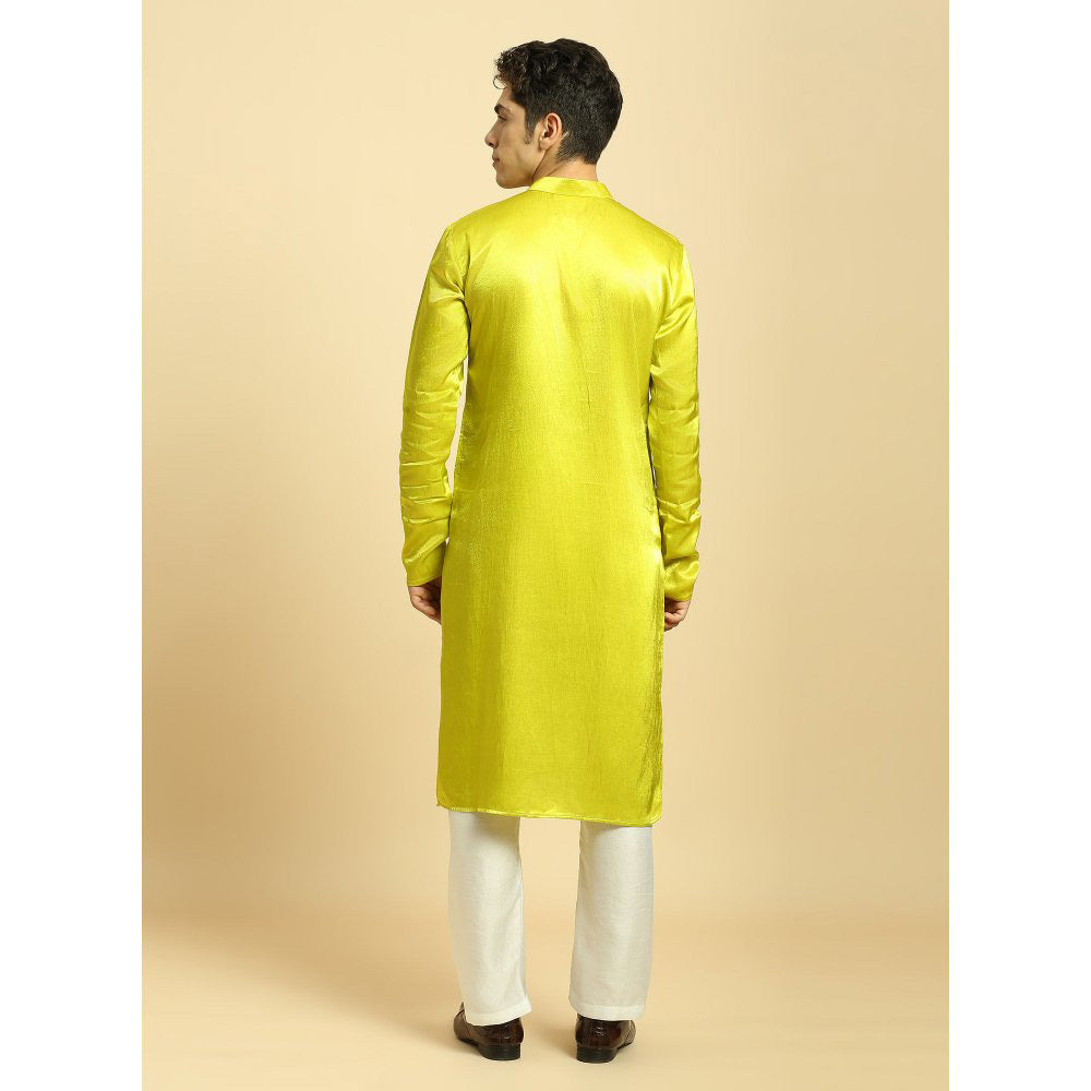 Masumi Mewawalla Featuring Yellow Kurta with Pant and Dupatta (Set of 3)