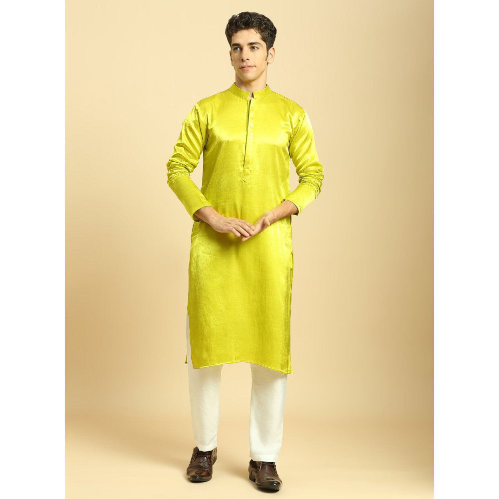 Masumi Mewawalla Featuring Yellow Kurta with Pant and Dupatta (Set of 3)