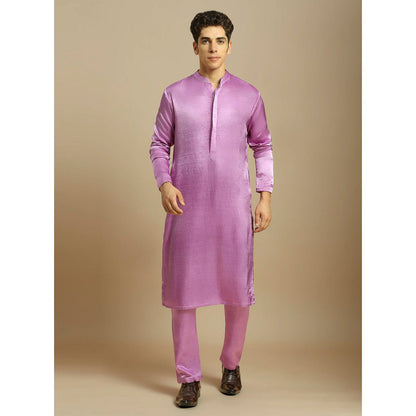 Masumi Mewawalla Purple Kurta with Pant and Ombre Dupatta (Set of 3)