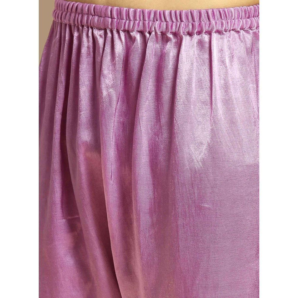 Masumi Mewawalla Purple Kurta with Pant and Ombre Dupatta (Set of 3)