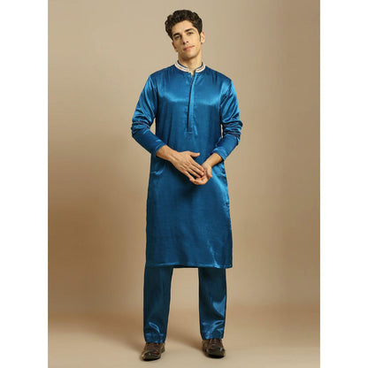Masumi Mewawalla Blue Kurta with Pant (Set of 2)