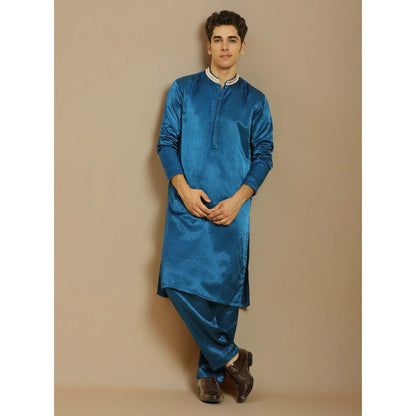 Masumi Mewawalla Blue Kurta with Pant (Set of 2)