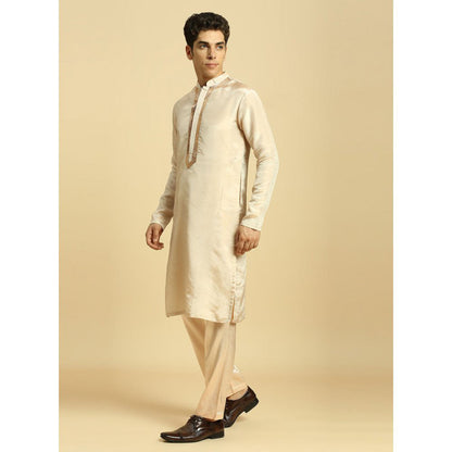Masumi Mewawalla Cream Tissue Kurta with Pant and Ombre Dupatta (Set of 3)
