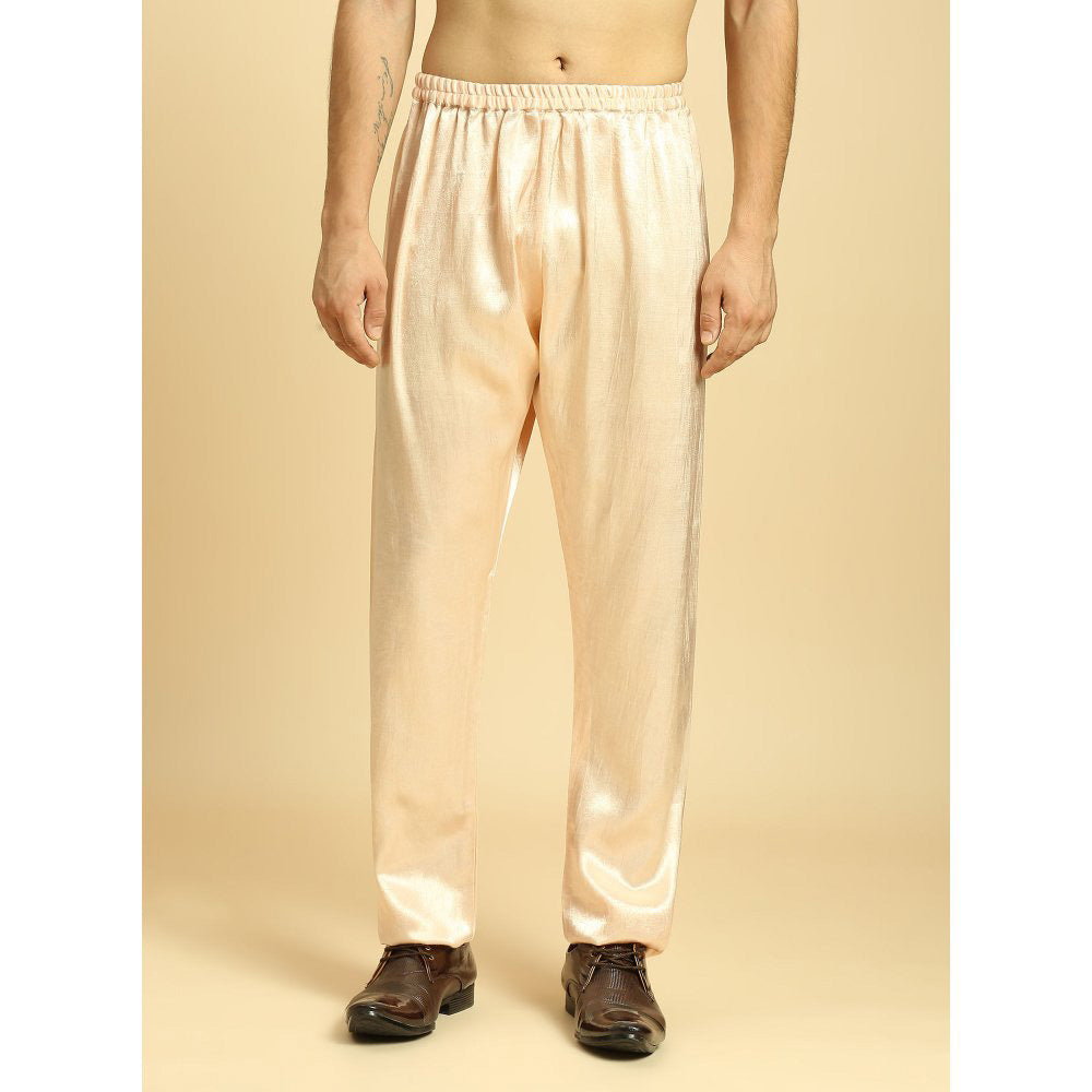 Masumi Mewawalla Cream Tissue Kurta with Pant and Ombre Dupatta (Set of 3)