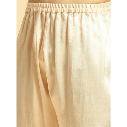 Masumi Mewawalla Cream Tissue Kurta with Pant and Ombre Dupatta (Set of 3)