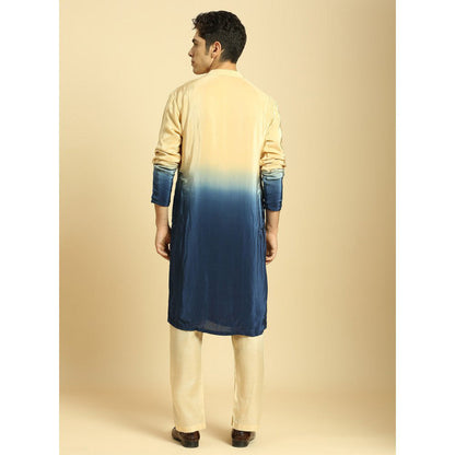 Masumi Mewawalla Beige Ombre Kurta with Pant (Set of 2)