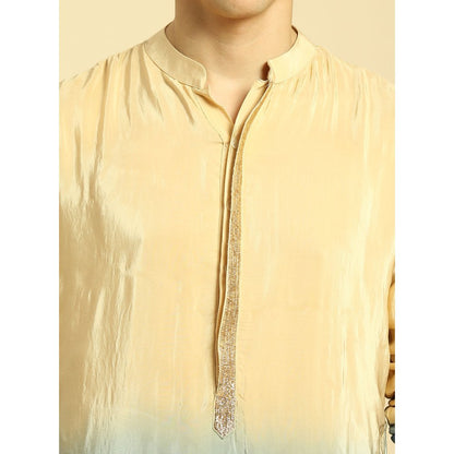 Masumi Mewawalla Beige Ombre Kurta with Pant (Set of 2)