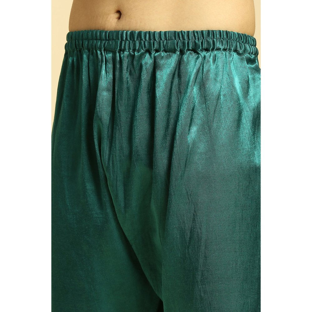 Masumi Mewawalla Teal Green Kurta with Pant (Set of 2)