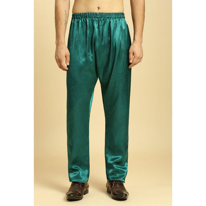 Masumi Mewawalla Teal Green Kurta with Pant (Set of 2)