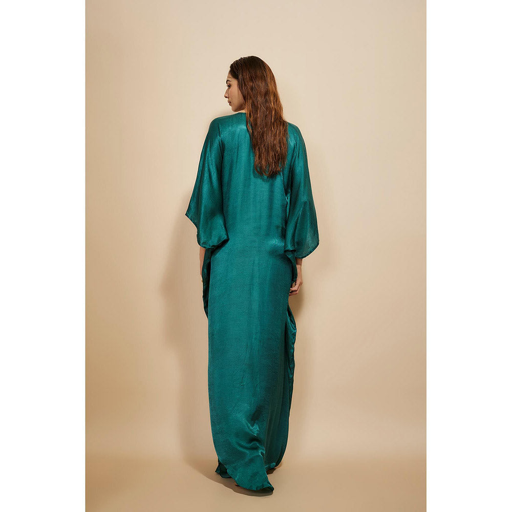 Masumi Mewawalla Dark Green Kaftan Dress
