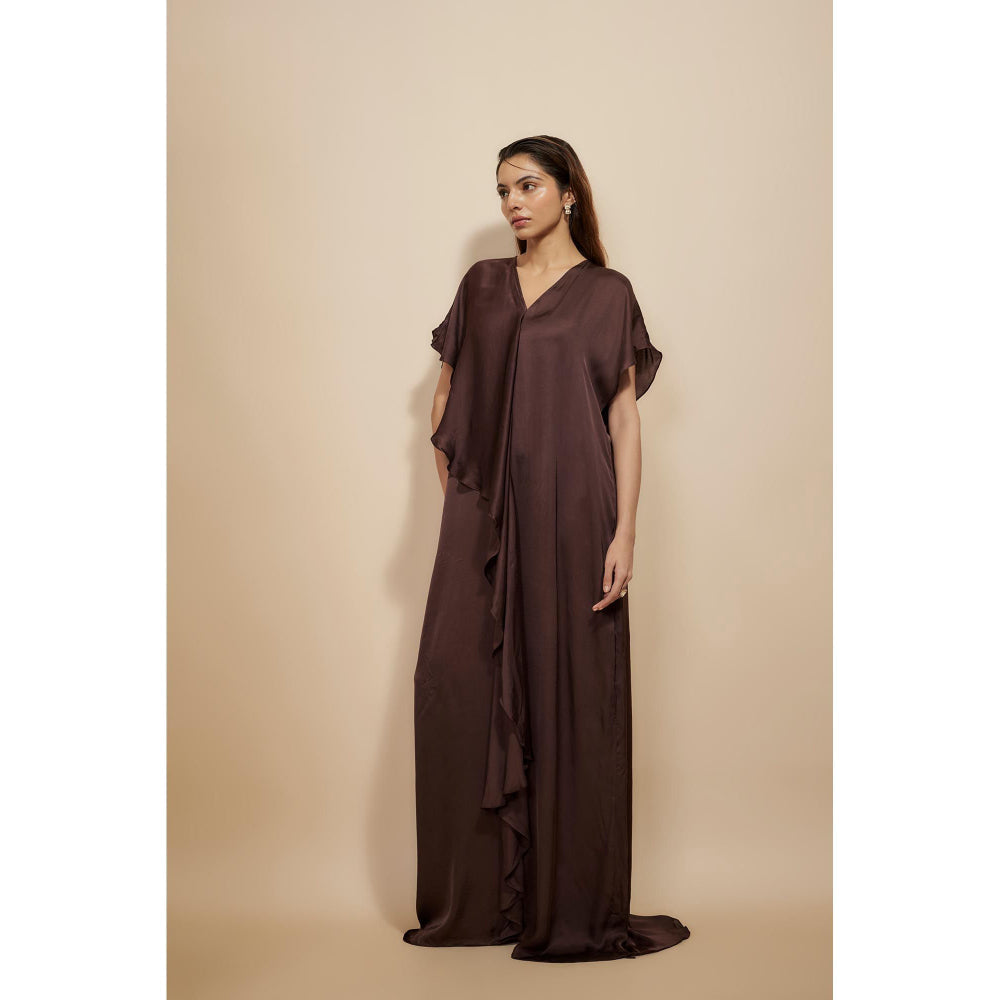 Masumi Mewawalla Brown Kaftan Dress