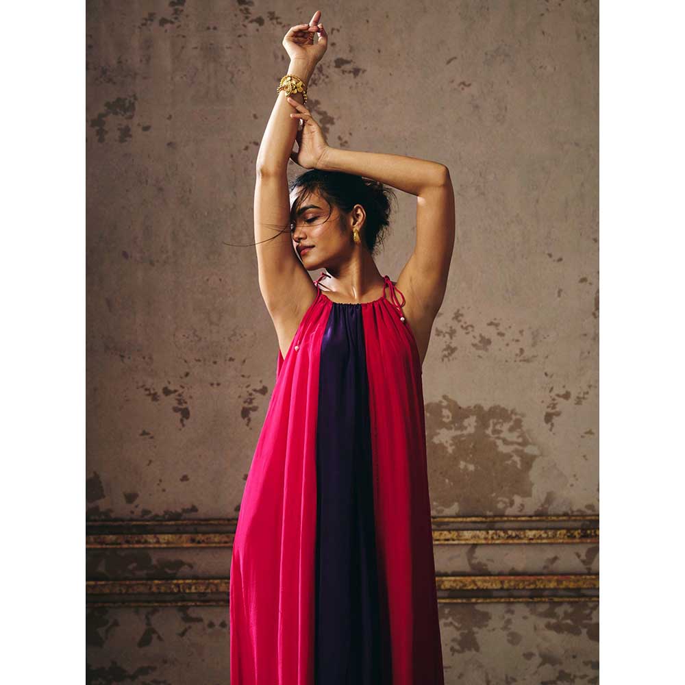 Masumi Mewawalla Multicolour Trapeze Gown