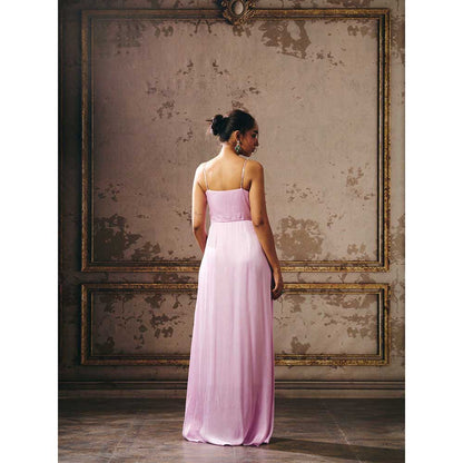Masumi Mewawalla Lavender Drape Gown