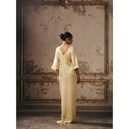 Masumi Mewawalla Cream Maxi Dress