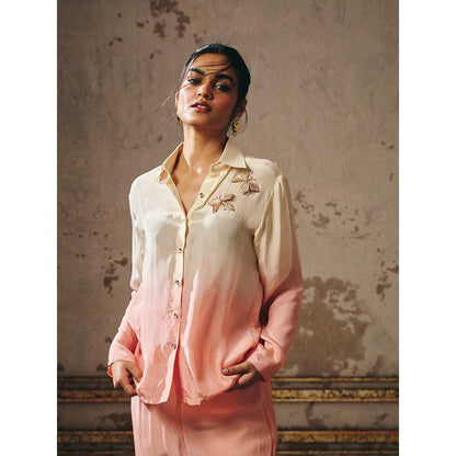 Masumi Mewawalla Peach Ombre Co-Ord (Set of 2)