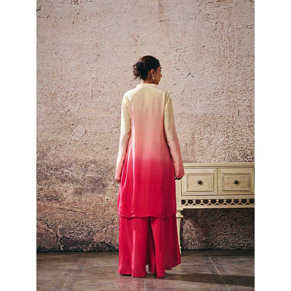 Masumi Mewawalla Pink Kurta with Palazzo (Set of 2)