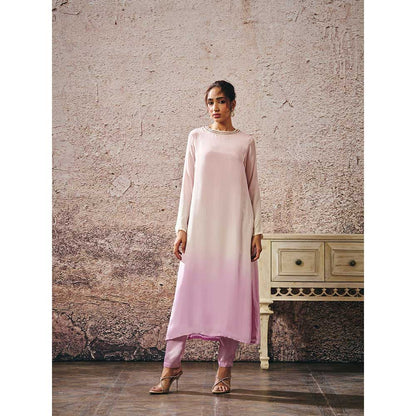 Masumi Mewawalla Lavender Ombre Kurta with Pant (Set of 2)