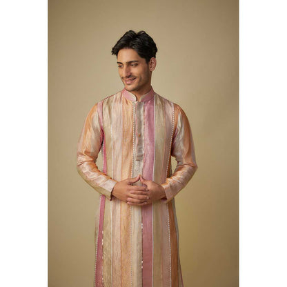 Masumi Mewawalla Multicolour Stripe Kurta and Pant (Set of 2)