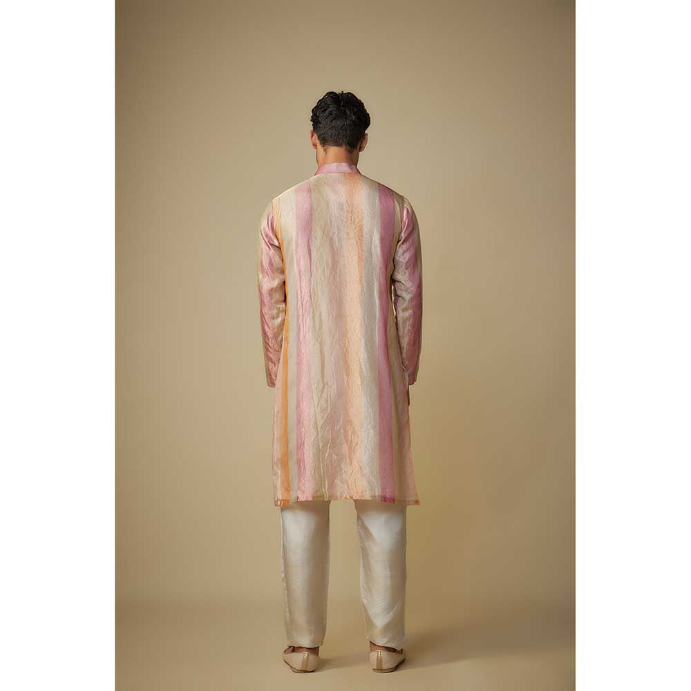 Masumi Mewawalla Multicolour Stripe Kurta and Pant (Set of 2)