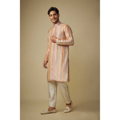 Masumi Mewawalla Multicolour Stripe Kurta and Pant (Set of 2)