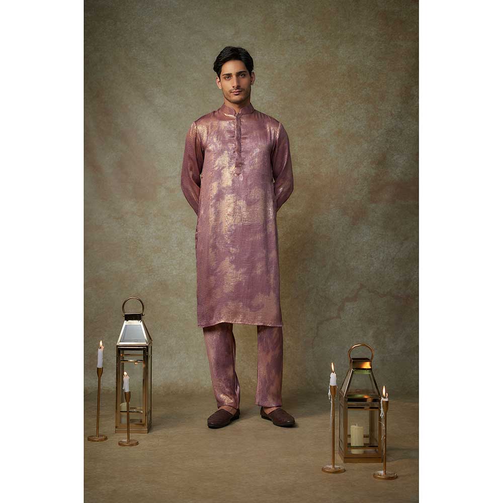 Masumi Mewawalla Purple Embellished Kurta with Pant (Set of 2)