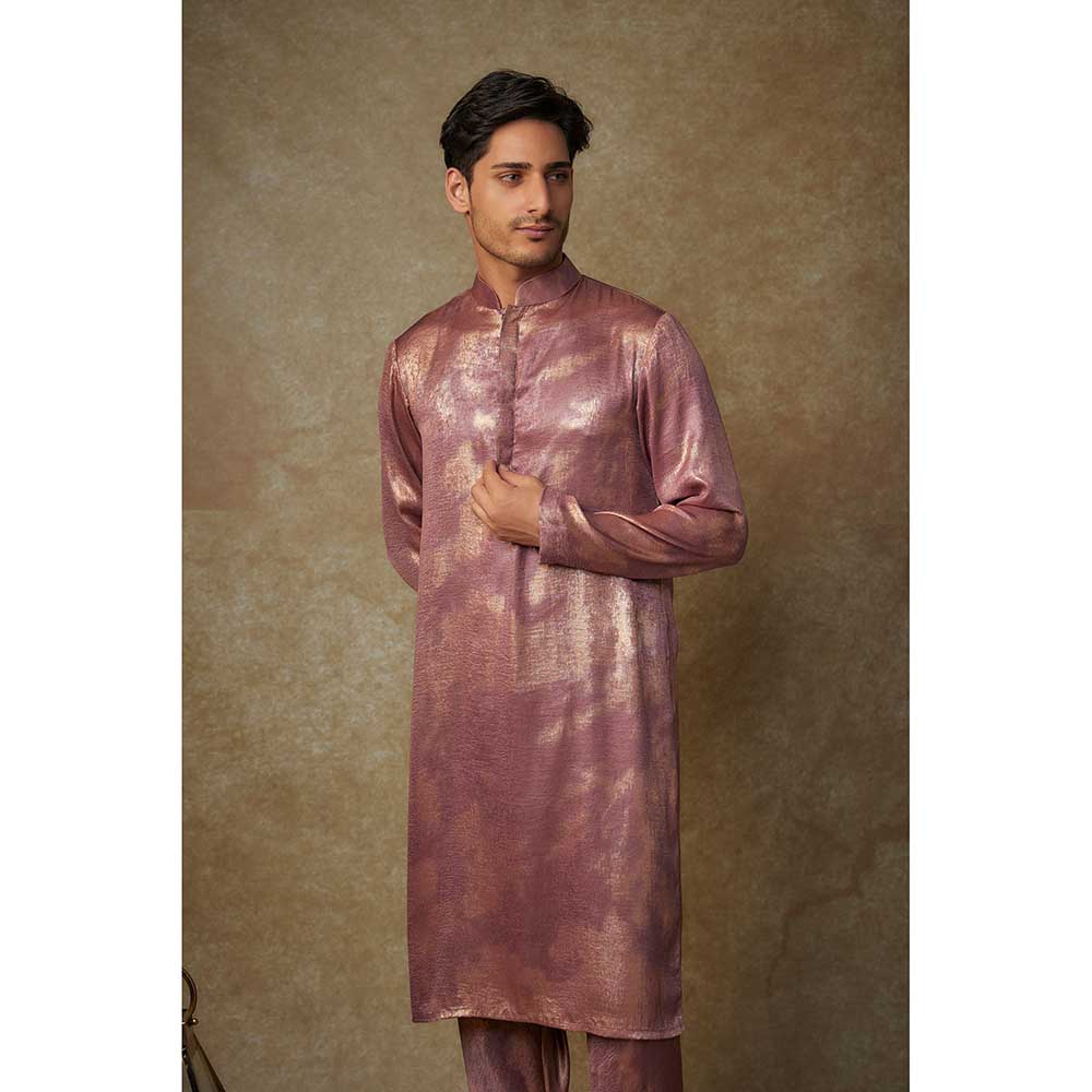 Masumi Mewawalla Purple Embellished Kurta with Pant (Set of 2)