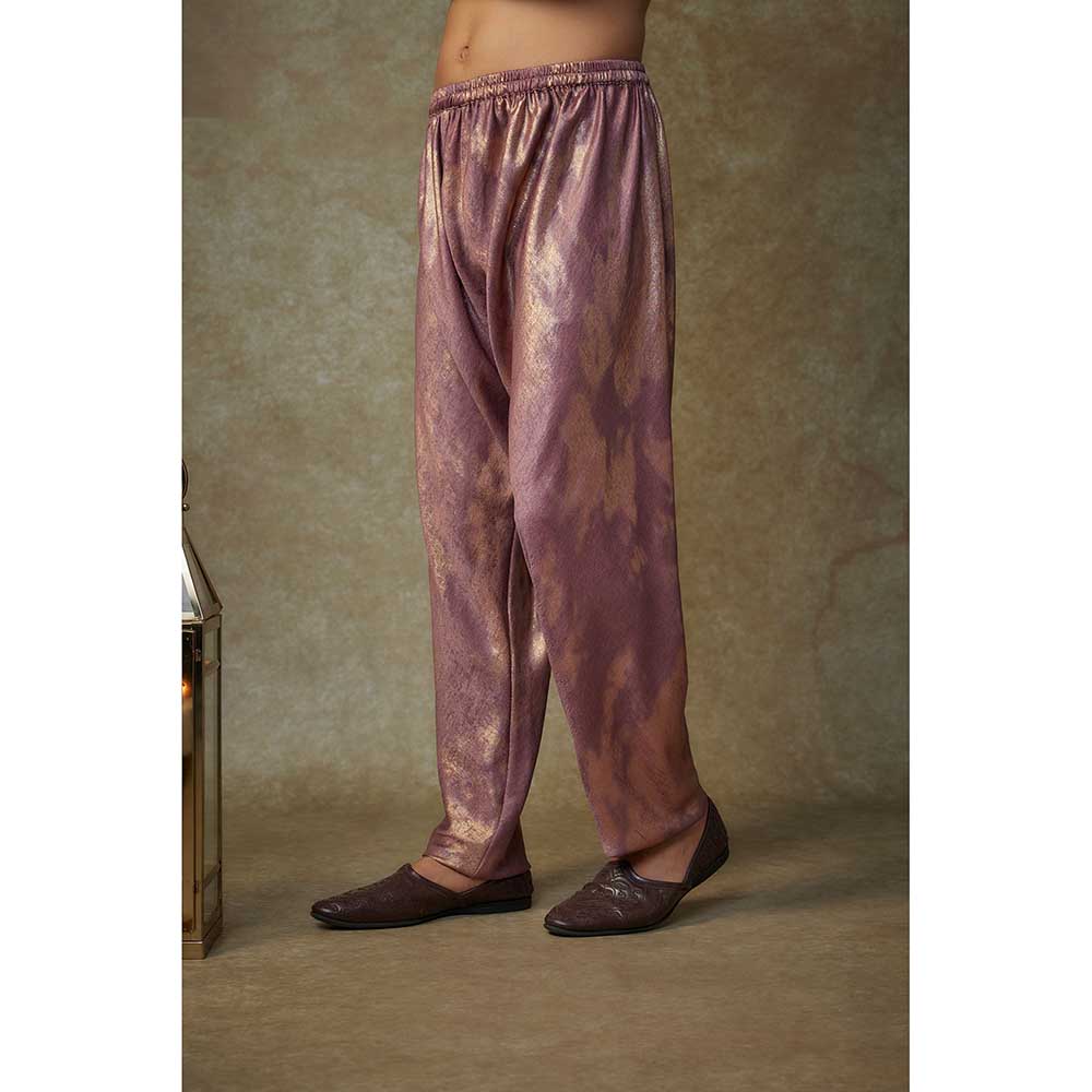 Masumi Mewawalla Purple Embellished Kurta with Pant (Set of 2)