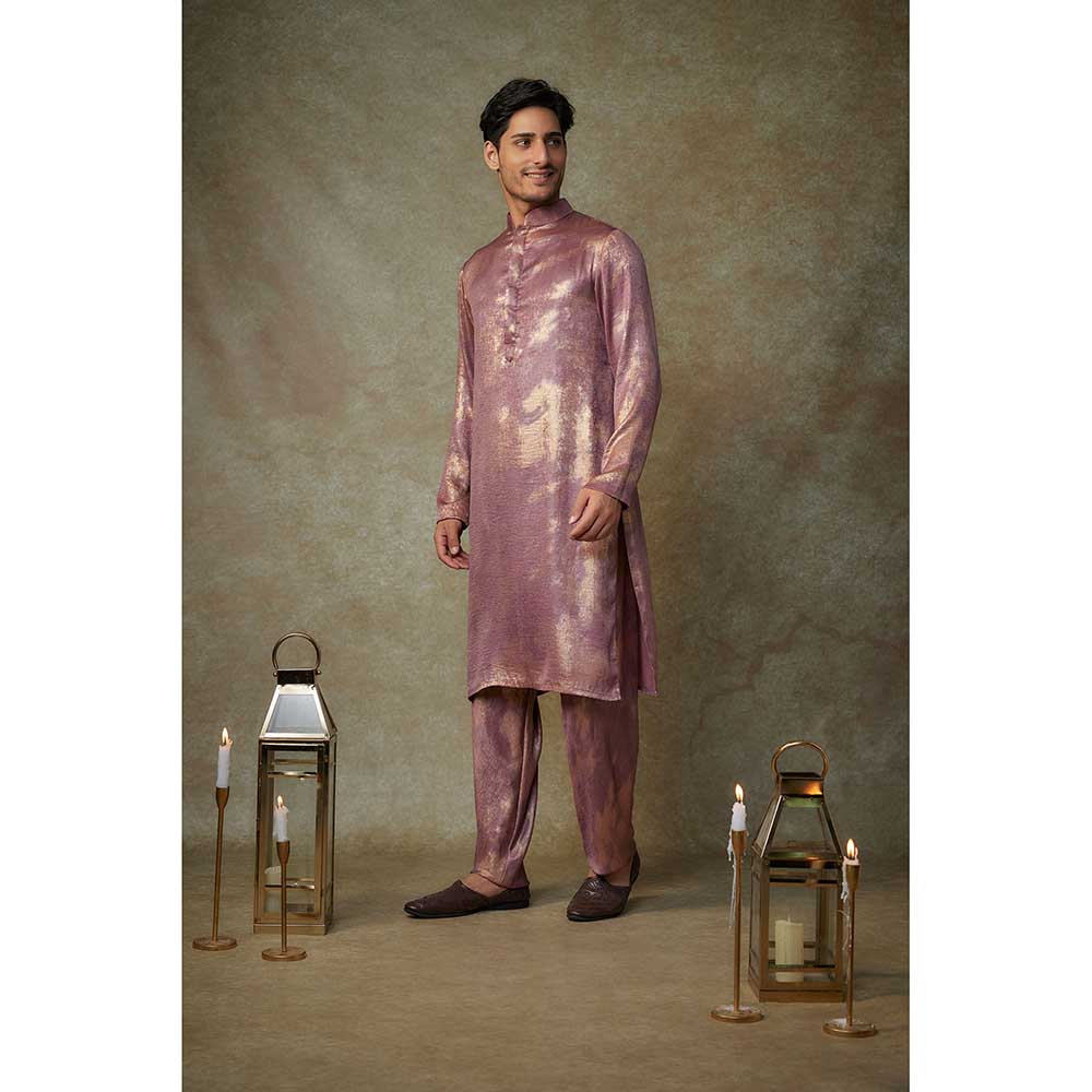 Masumi Mewawalla Purple Embellished Kurta with Pant (Set of 2)