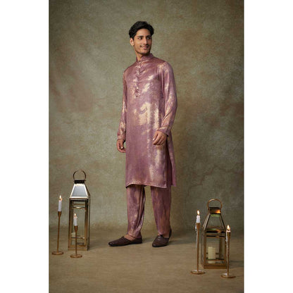 Masumi Mewawalla Purple Embellished Kurta with Pant (Set of 2)