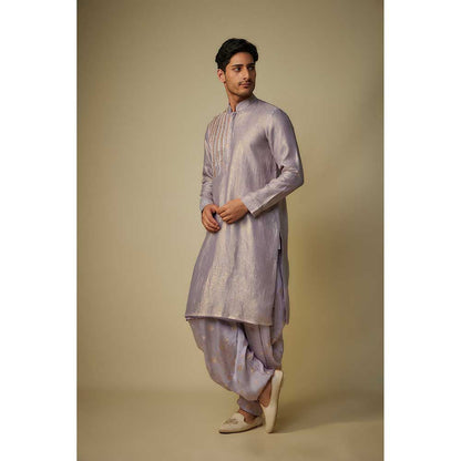 Masumi Mewawalla Lavender Embroidered Kurta and Dhoti (Set of 2)