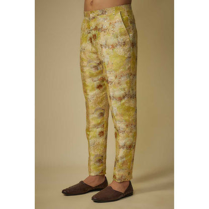 Masumi Mewawalla Yellow Solid Kurta with Pant (Set of 2)