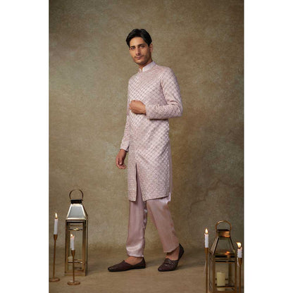 Masumi Mewawalla Dusty Pink Embroider Sherwani with Pant (Set of 2)