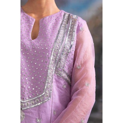 MEESA Fiza Lavender Palazzo (Set of 3)