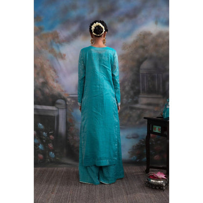 MEESA Hyra Blue Palazzo (Set of 3)