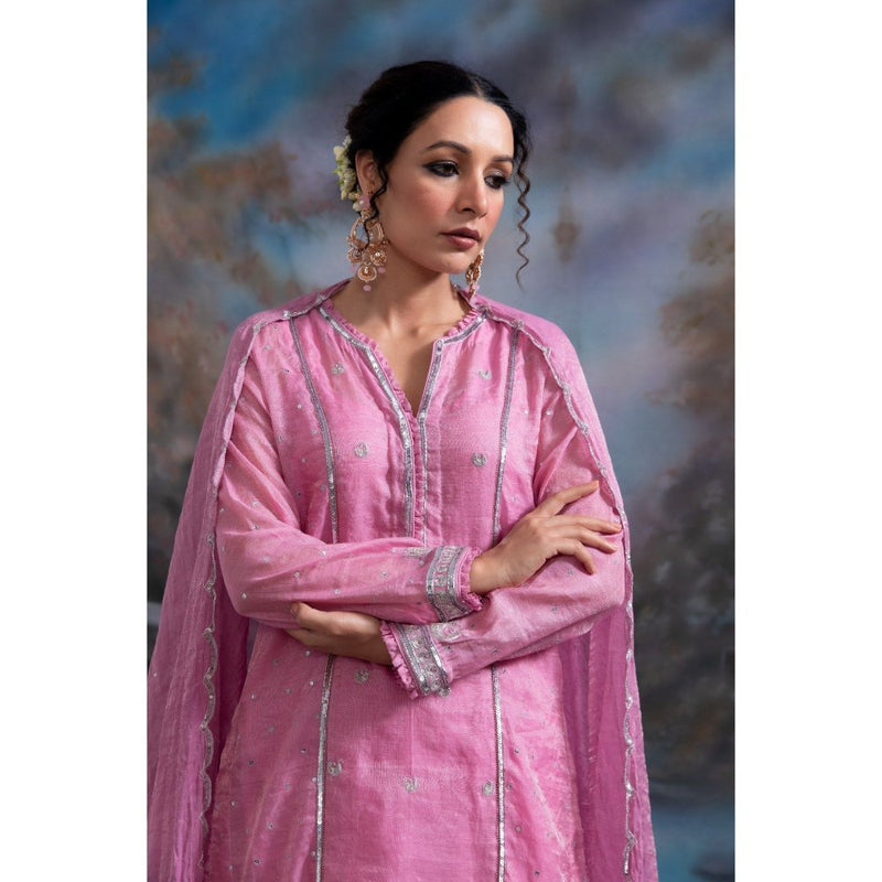 MEESA Inaya Pink Palazzo (Set of 3)