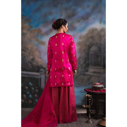 MEESA Gulabo Pink Sharara (Set of 3)