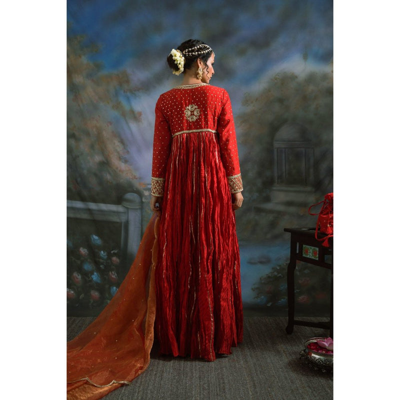 MEESA Mastani Angarkha Kurta with Dupatta (Set of 2)