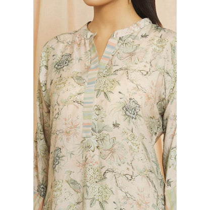 Meghna Panchmatia Multi-Color Bird Print Co-Ord (Set of 6)