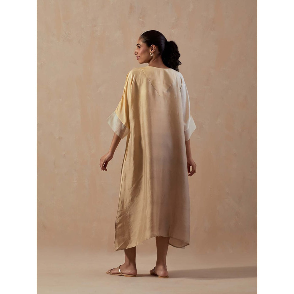 Meghna Panchmatia Ivory Ombre Midi Dress