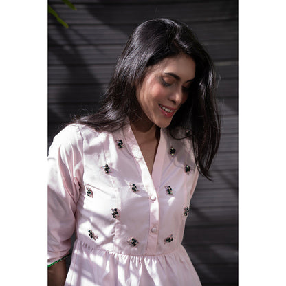 MEHAK MURPANA Baby Pink Dress for Women