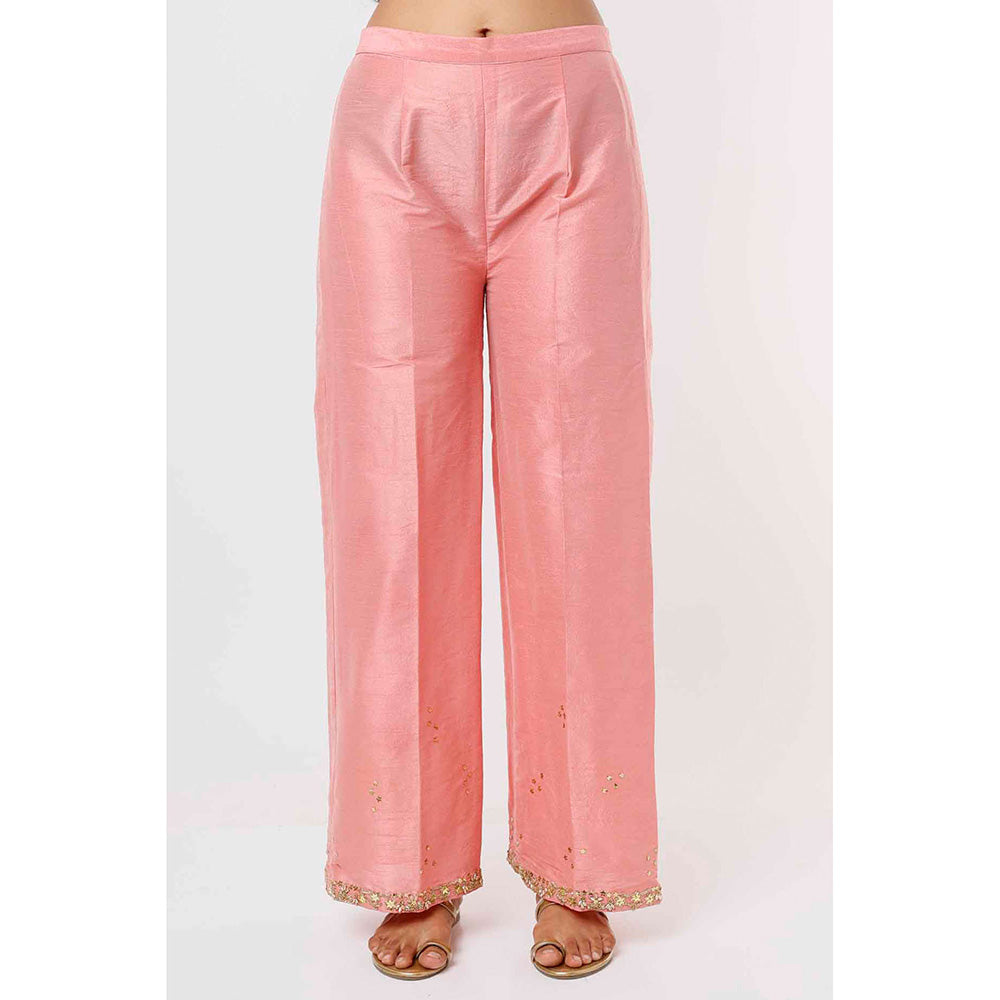 MEHAK MURPANA Rose Pink Kurta and Pant (Set of 2)